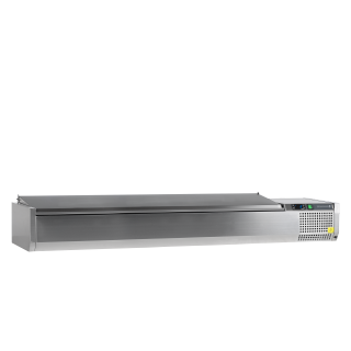 Vitrina refrigerada sobre encimera GN1/4 VK33-200 S/S LID