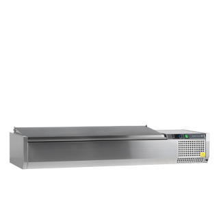 Vitrina refrigerada sobre encimera GN1/3 VK38-150 S/S LID