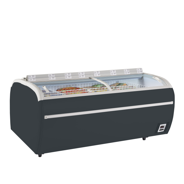 Isla de supermercado color antracita TWIN 220A-F