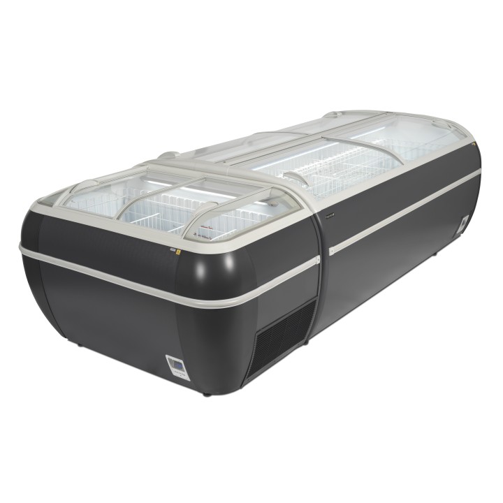 Isla de supermercado color antracita TWIN 220A-F