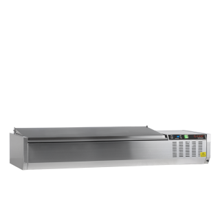 Vitrina refrigerada sobre encimera GN1/4 GVC33-140 S/S