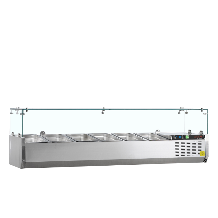 Vitrina refrigerada sobre encimera GN1/4 GVC33-150