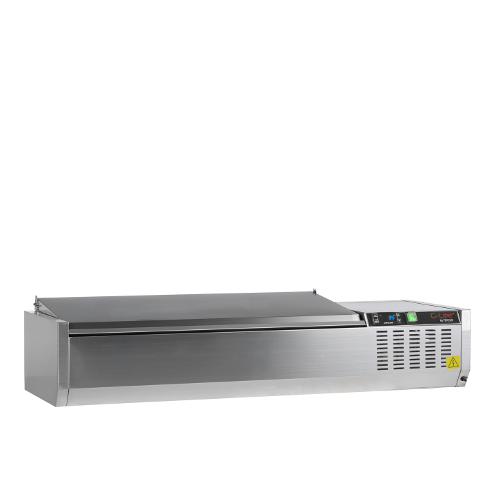 Vitrina refrigerada sobre encimera GN1/4 GVC33-120 S/S