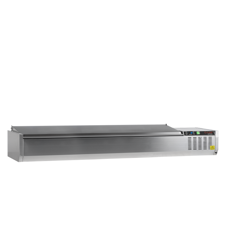 Vitrina refrigerada sobre encimera GN1/4 GVC33-200 S/S