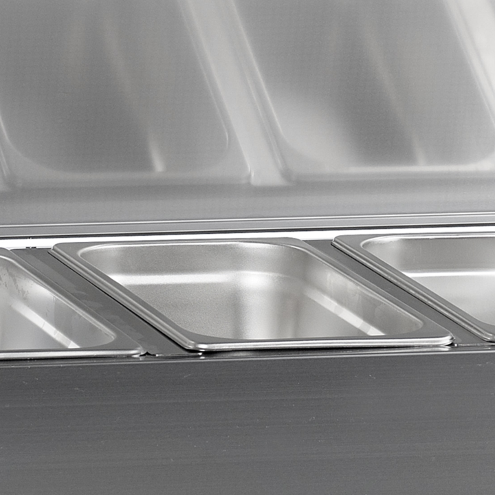 Vitrina refrigerada sobre encimera GN1/4 GVC33-200 S/S