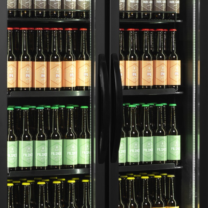 Expositor refrigerado color negro FS890H BLACK