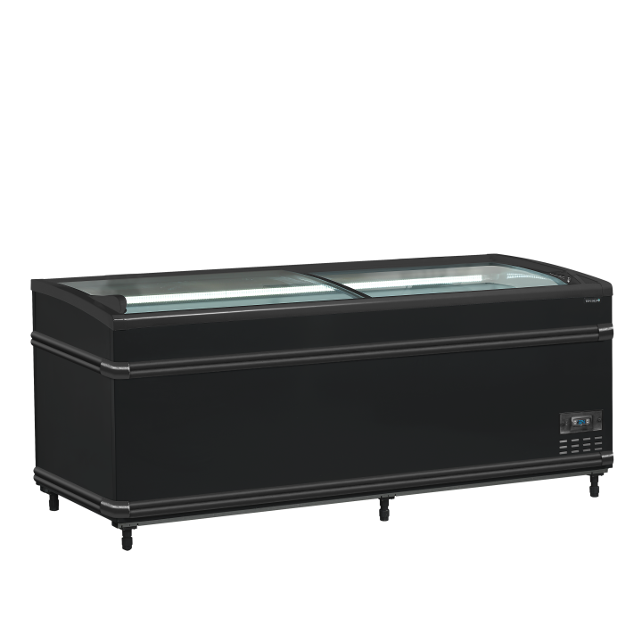 Isla de supermercado bitemperatura color  negro SFI185B HC-CF VS