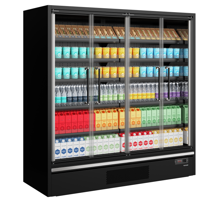 Refrigerador mural de supermercado Galaxy+ GP20FGD Black