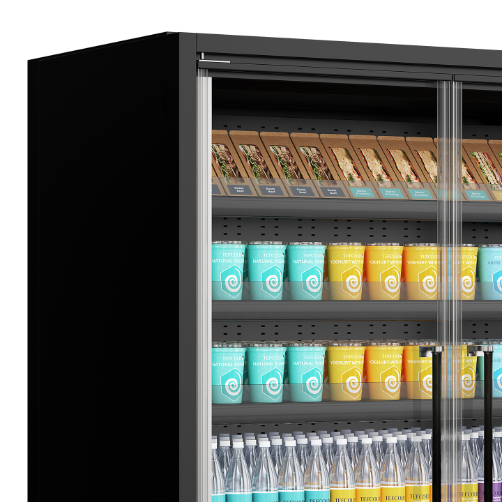 Refrigerador mural de supermercado Galaxy+ GP20FGD Black