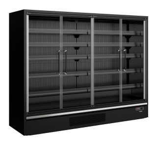 Refrigerador mural de supermercado Galaxy+ GP26FGD Black