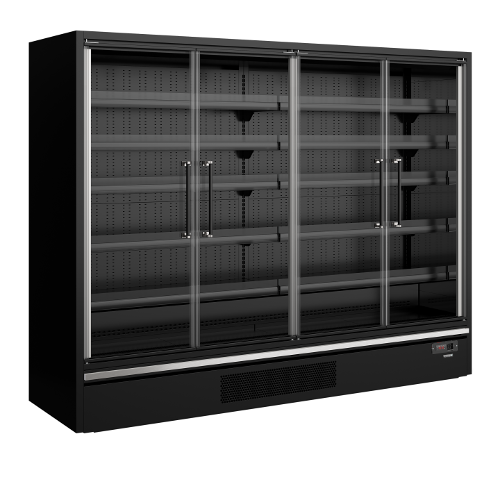 Refrigerador mural de supermercado Galaxy+ GP26FGD Black