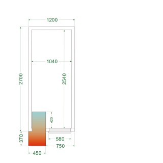 Cámara frigorífica CRPF1227