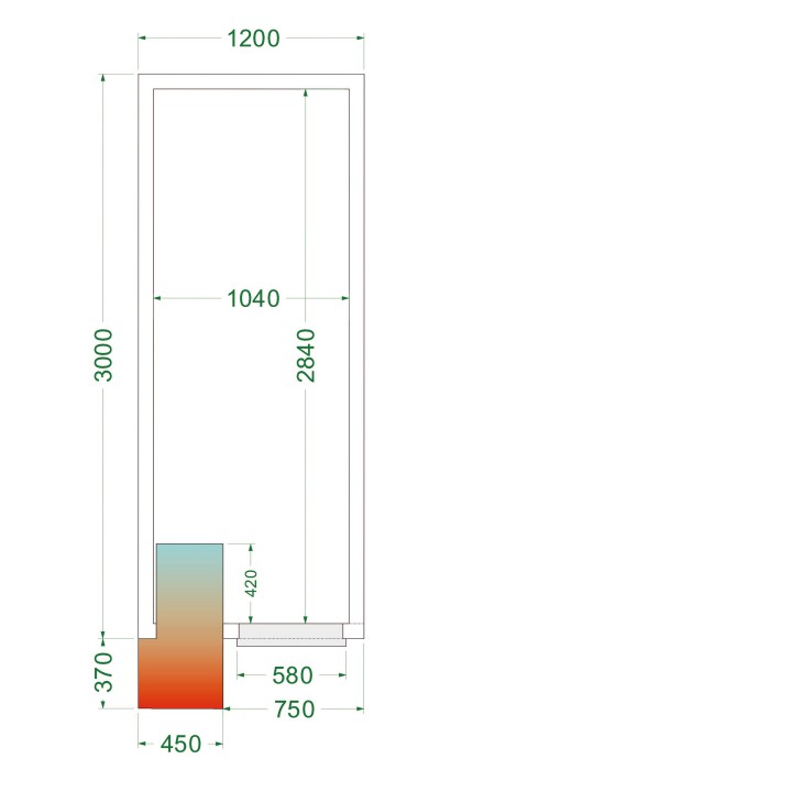 Cámara frigorífica CRPF1230