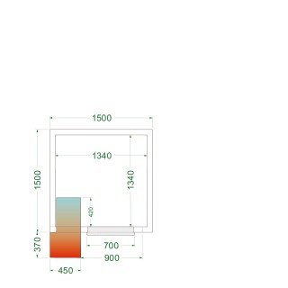 Cámara frigorífica CRPF1515