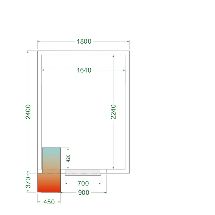 Cámara frigorífica CRPF1824