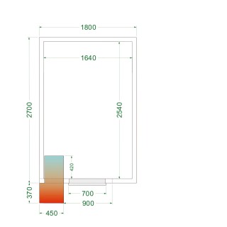 Cámara frigorífica CRPF1827