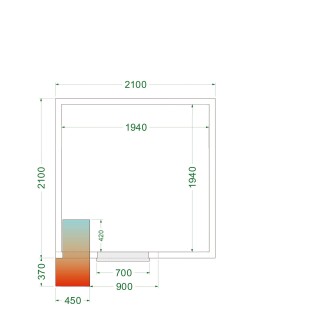 Cámara frigorífica CRPF2121