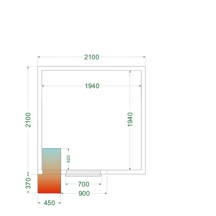 Cámara frigorífica CRPF2121
