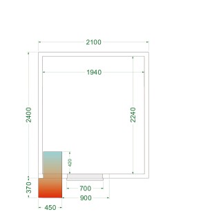 Cámara frigorífica CRPF2124