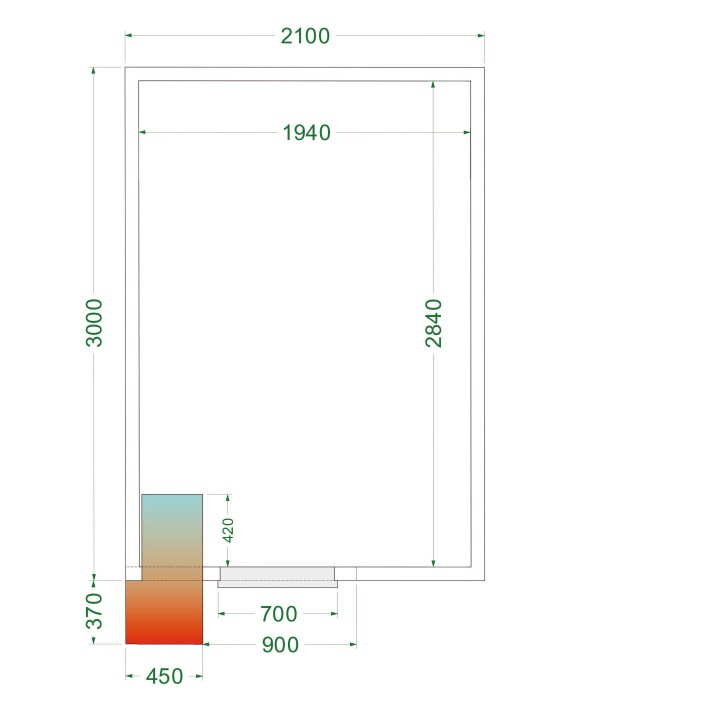 Cámara frigorífica CRPF2130