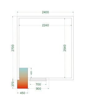 Cámara frigorífica CRPF2427