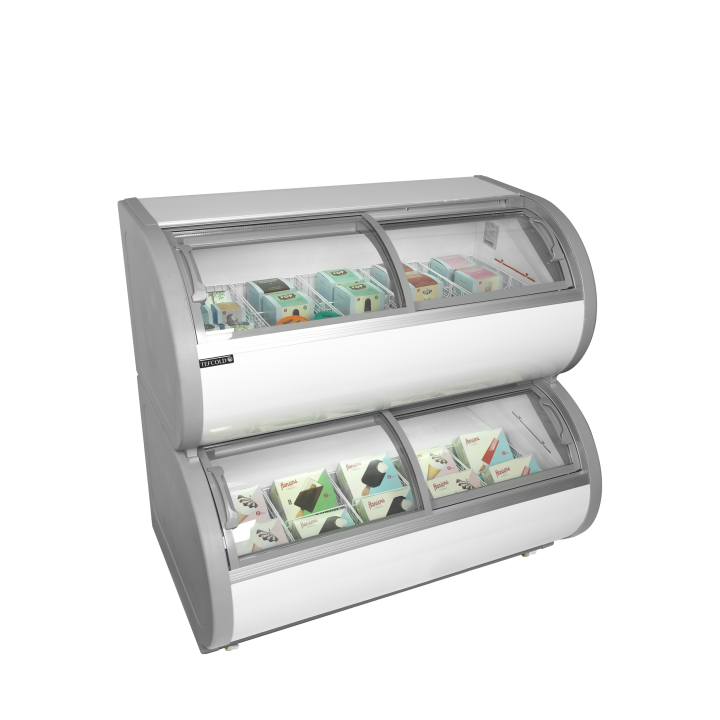 Congelador de exposición de dos niveles TD500