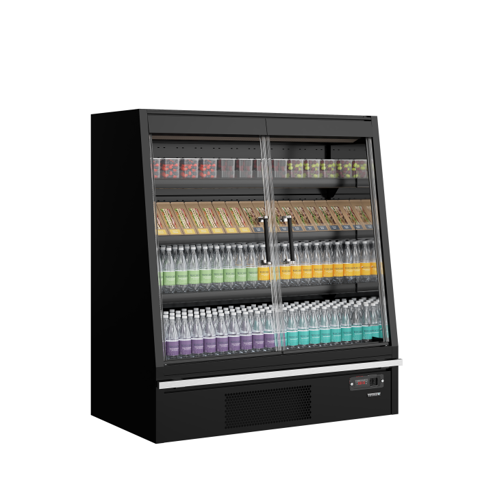 Refrigerador mural de supermercado Galaxy+ GPL14FGD Black