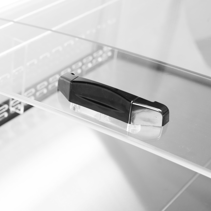 Refrigerador para la venta por impulso color negro PDC126 VS SL LED