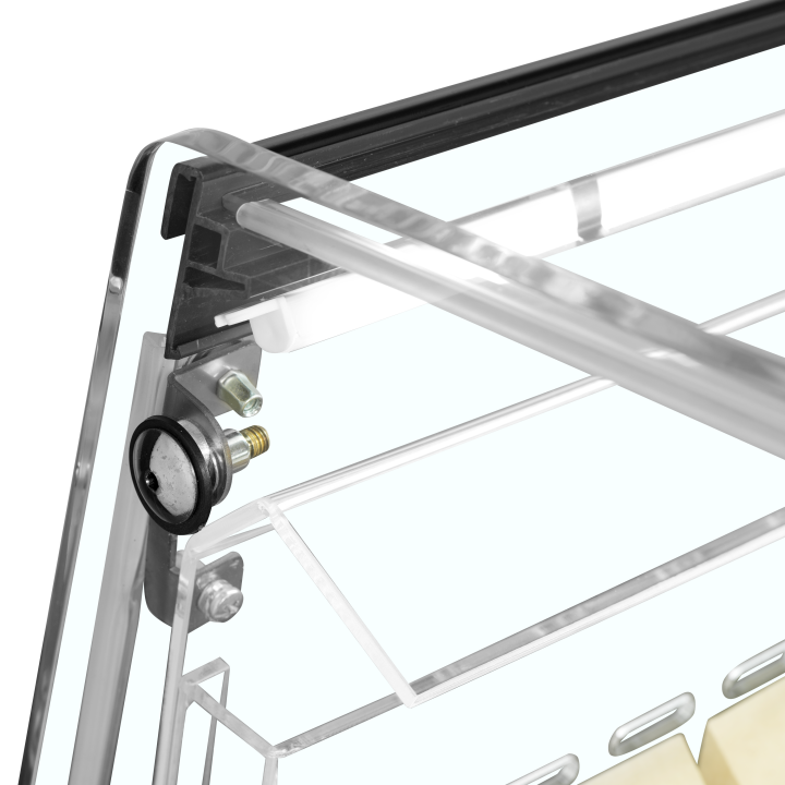 Refrigerador para la venta por impulso color negro PDC126 VS SL LED