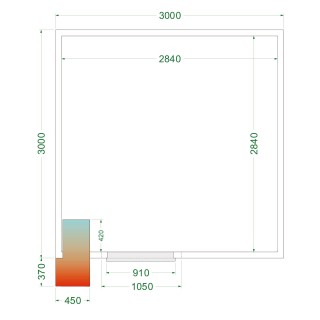 Cámara frigorífica CRPF3030WD