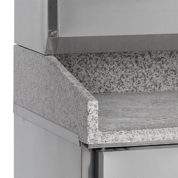 Mesa para pizza, incl. unidad de condimentos PT1310 + GVC38-200